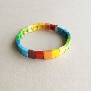 Roxanne Assoulin Gold Somewhere Over The Brite Side Colorful Men'S Bracelets